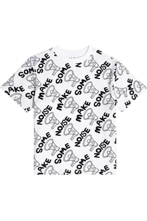 Stella McCartney T-shirt in jersey di cotone con stampa
