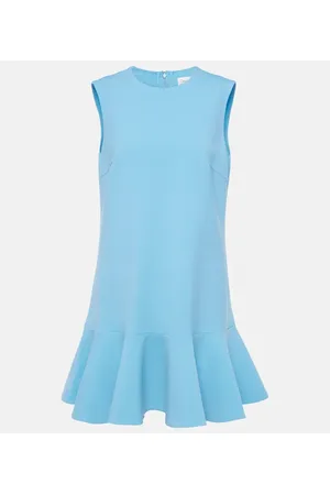 Oscar de la Renta Miniabito in misto lana con volant