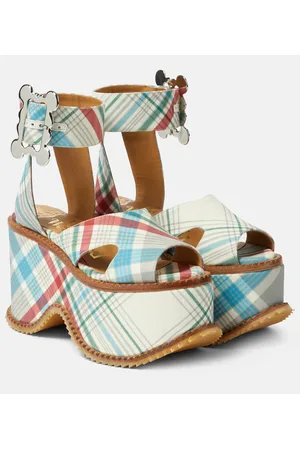 Vivienne Westwood Sandali London in pelle a quadri