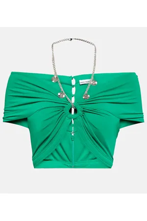 Paco rabanne Top in jersey con cut-out