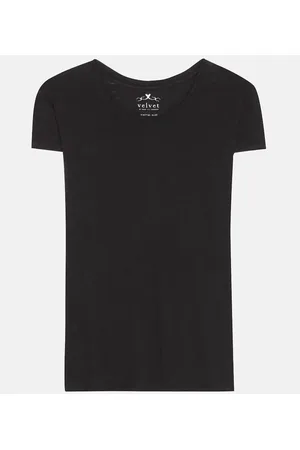 Velvet T-shirt Odelia in cotone