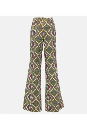 Etro Jeans a gamba larga e vita alta