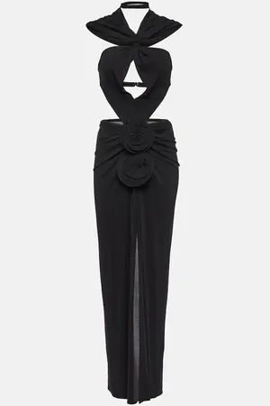 MAGDA BUTRYM Abito midi con cappuccio e cut-out