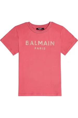 Balmain T-shirt in jersey di cotone con logo