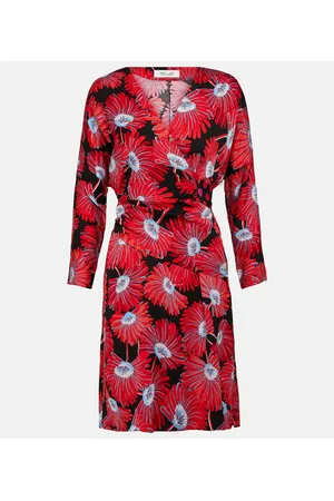 Diane von Furstenberg Abito a portafoglio Mikah in raso