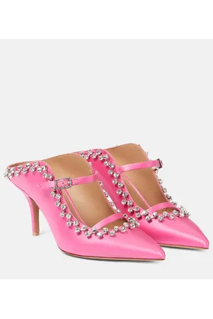 MALONE SOULIERS Mules Gala in raso con cristalli