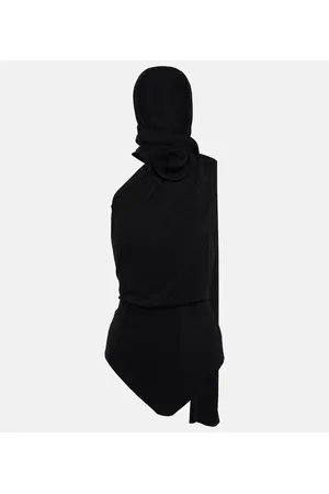 MAGDA BUTRYM Body monospalla con cappuccio