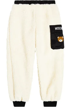 Moschino Pantaloni sportivi in shearling sintetico