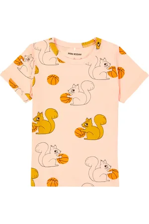 Mini Rodini T-shirt Squirrels in jersey