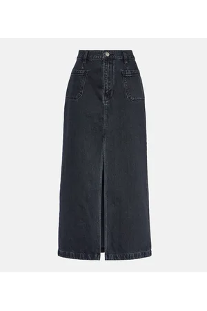 Frame Gonna midi di jeans Le Bardot