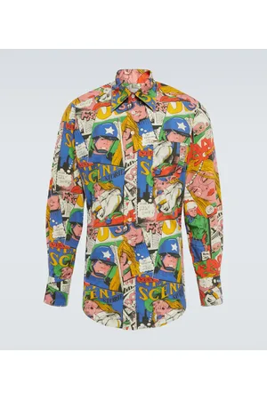 ERL Camicia in cotone con stampa