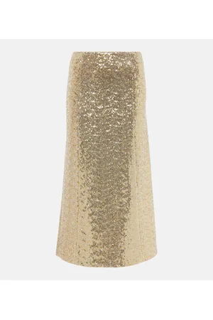 Dorothee Schumacher Gonna midi con paillettes