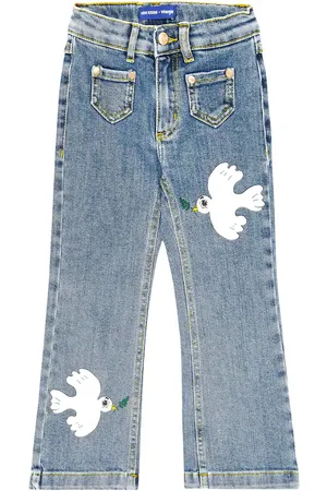 Mini Rodini X Wrangler - Jeans flared Peace Dove