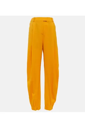 The Attico Pantaloni Rey in gabardine a vita alta