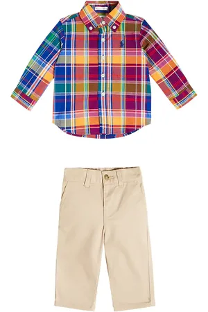 Ralph Lauren Baby - Camicia e pantaloni in cotone