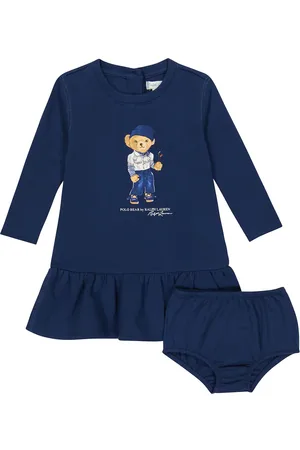 Ralph Lauren Baby - Set di abito e culottes Polo Bear