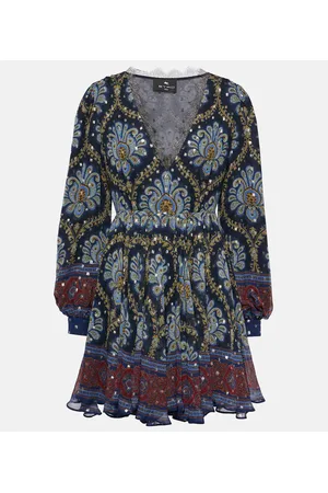 Etro Miniabito in jacquard di seta