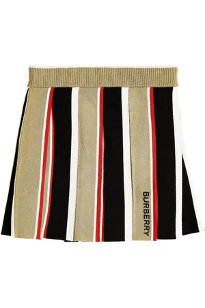 Burberry Gonna Amelia in lana Icon Stripe