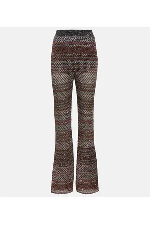 Missoni Pantaloni flared in maglia Lurex®