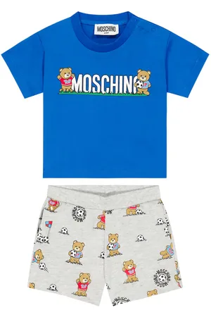 Moschino Baby - T-shirt e shorts in cotone con stampa
