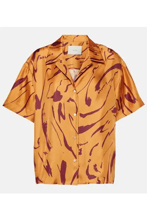 ASCENO Camicia Prague in twill di seta