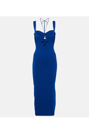 GALVAN Abito midi Kali con cut-out