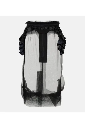 Maison Margiela Gonna midi in tulle con ruches