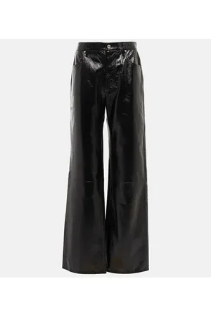 Citizens of Humanity Pantaloni Paloma in pelle a gamba larga