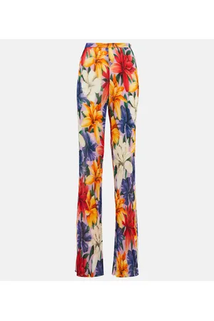 Etro Pantaloni regular a vita alta con stampa