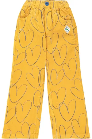 Jelly Mallow Pantaloni Heart in velluto a coste