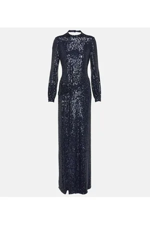 MONIQUE LHUILLIER Abito lungo con paillette
