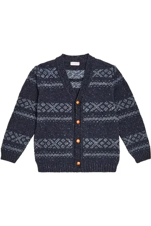 La Coqueta Cardigan Axel Fair Isle in misto lana