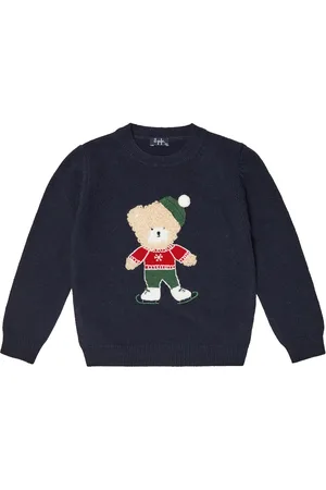 Il gufo Pullover in lana vergine