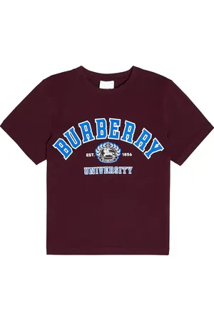 Burberry T-shirt in jersey di cotone con logo