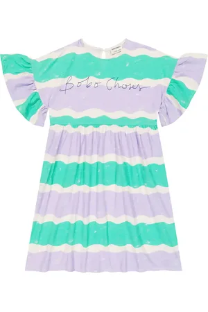Bobo Choses Abito in cotone a righe