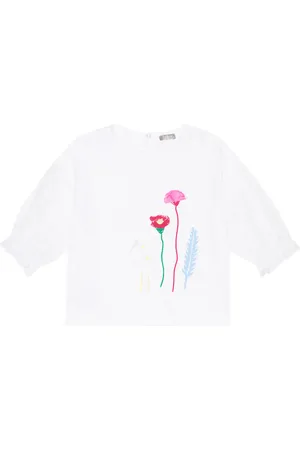 Il gufo Camicia in cotone a fiori