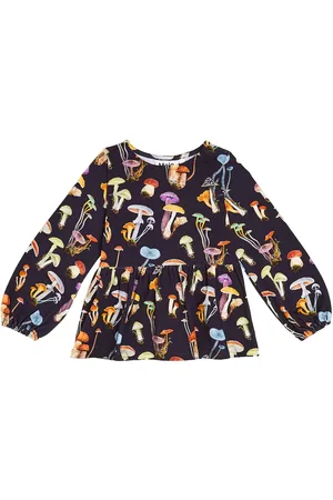 Molo Top Renae in misto cotone con stampa