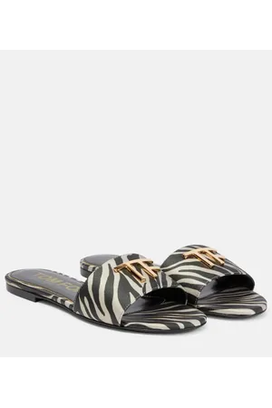 Tom Ford Sandali con stampa zebrata