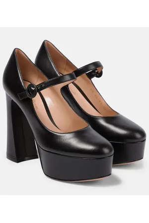 Gianvito Rossi Pumps Mary Jane in pelle con plateau