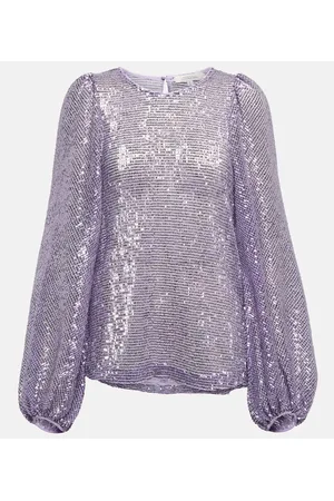 Dorothee Schumacher Blusa Sparkling Moment con paillettes