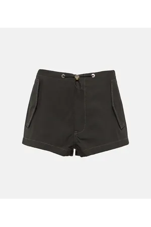 DION LEE Shorts in misto cotone a vita alta
