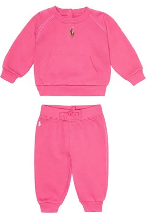 Ralph Lauren Baby - Felpa e pantaloni sportivi in misto cotone