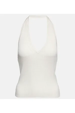 NILI LOTAN Top Ivey in maglia di seta a coste
