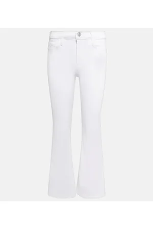 Frame Jeans Le Crop Flare Mini Slits a vita alta
