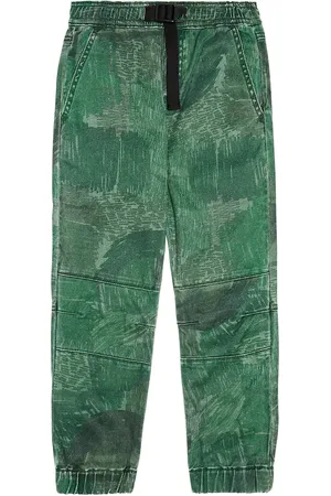 Stella McCartney Pantaloni in canvas di cotone con stampa