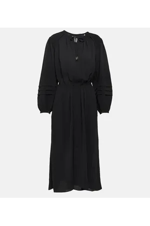 Marant Etoile Abito midi Lydie in crêpe con volant