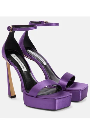 Victoria Beckham Sandali in raso con plateau