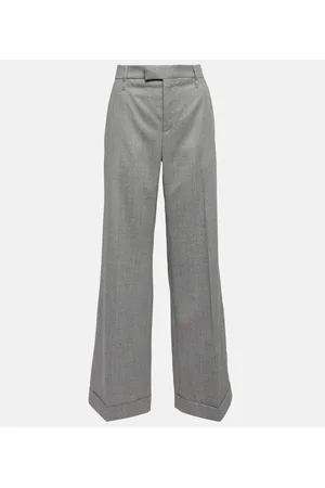 Brunello Cucinelli Pantaloni in lana a vita alta
