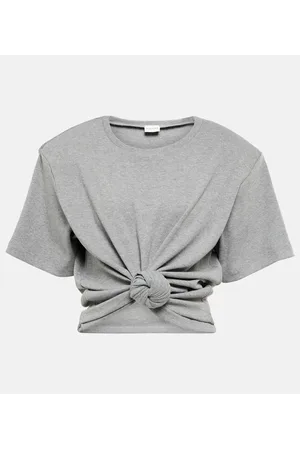 MAGDA BUTRYM T-shirt cropped in misto cotone