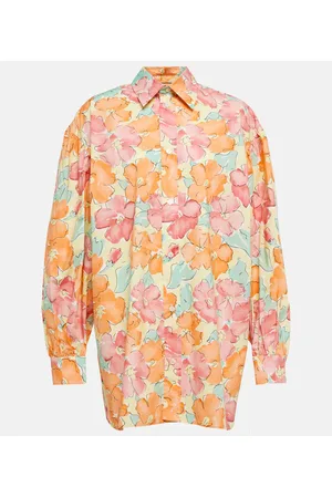 Plan C Camicia in cotone con stampa